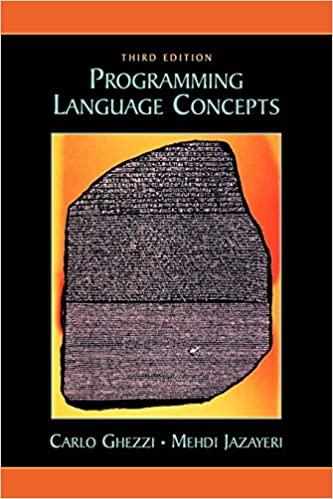 programming language concepts 3rd edition carlo ghezzi, mehdi jazayeri 9971512254, 9780471104261