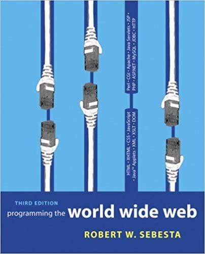 programming the world wide web 3rd edition robert w. sebesta 0321303326, 9780321303325