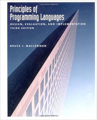 principles of programming languages design evaluation and implementation 3rd edition bruce j. maclennan