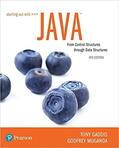 starting out with java from control structures through data structures 4th edition tony gaddis, godfrey