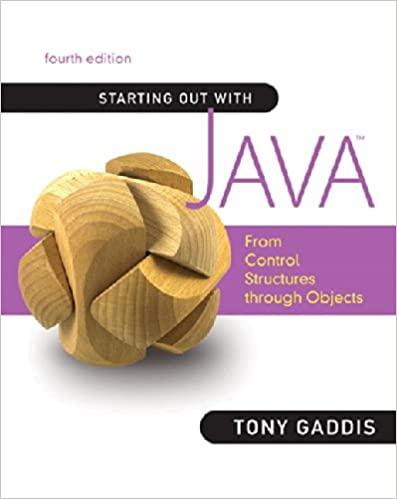 starting out with java from control structures through data structures 4th edition tony gaddis 0136080200,