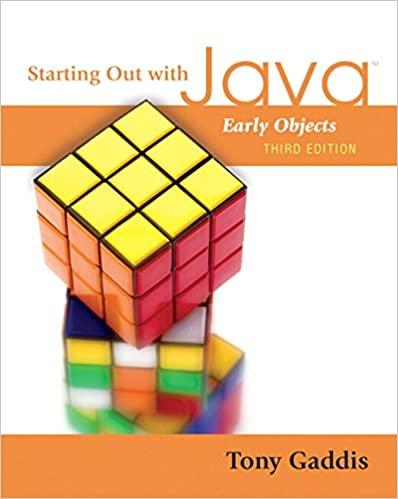 starting out with java early objects 3rd edition tony gaddis 0321497686, 978-0321497680