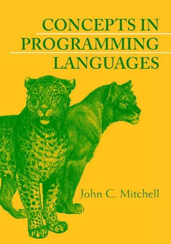 concepts in programming languages 1st edition john c. mitchell 0521780985, 9780521780988