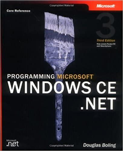 programming microsoft windows ce net 3rd edition douglas boling 0735618844, 9780735618848