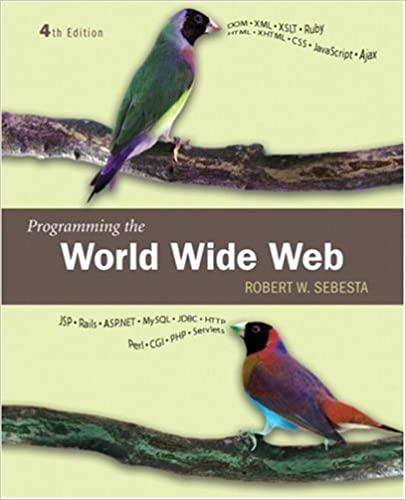 programming the world wide web 4th edition robert w. sebesta 0321489691, 978-0321489692