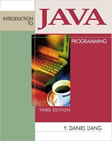 introduction to java programming 3rd edition y. daniel liang 013031997x, 9780130319975