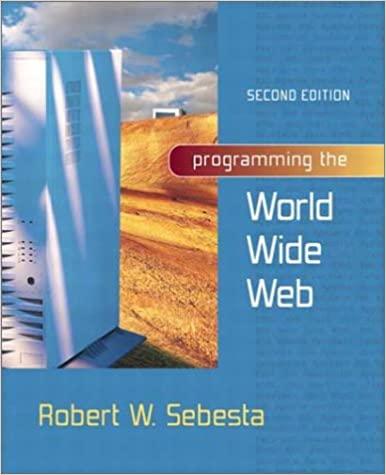 programming the world wide web 2nd edition robert w. sebesta 0321149459, 978-0321149459
