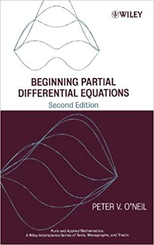beginning partial differential equations 2nd edition peter v oneil 1118030605, 9781118030608