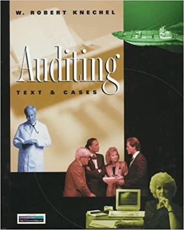 auditing text and cases 1st edition w. robert knechel, knechel 0538819340, 9780538819343