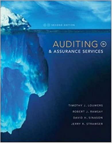 auditing and assurance services 2nd edition timothy louwers, robert ramsay, david sinason, jerry strawser