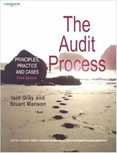 the audit process principles practice and cases 3rd edition iain gray, stuart manson 1861529465, 9781861529466