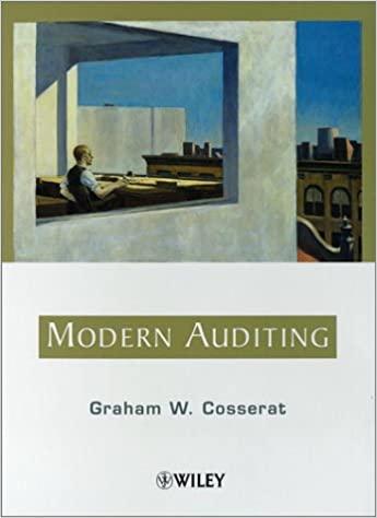 modern auditing 1st edition graham cosserat 0471810584, 9780471810582