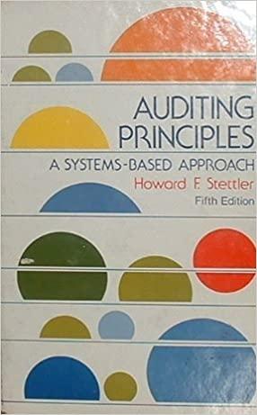 auditing principles a systems based approach 5th edition howard f. stettler 0130517224, 9780130517227