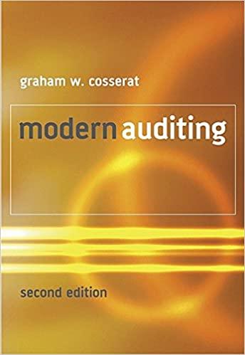 modern auditing 2nd edition graham cosserat 0470863226, 978-0470863220