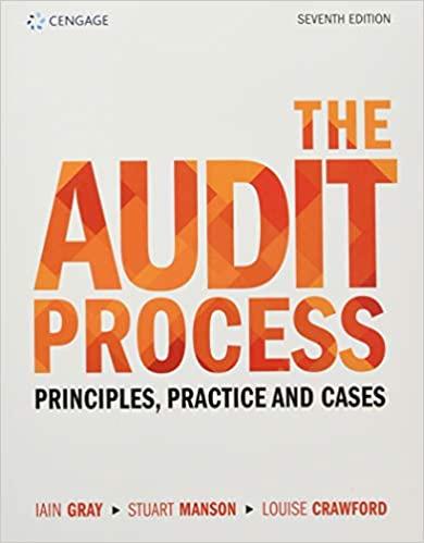 the audit process principles practice and cases 7th edition iain gray, louise crawford, stuart manson