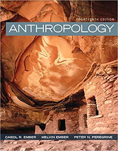 anthropology 14th edition carol r. ember, melvin ember, peter n. peregrine 0205957188, 9780205957187