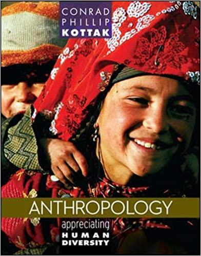 anthropology appreciating human diversity 15th edition conrad kottak 0078035015, 9780078035012