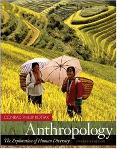 anthropology the exploration of human diversity 12th edition conrad kottak 0073315087, 9780073315089