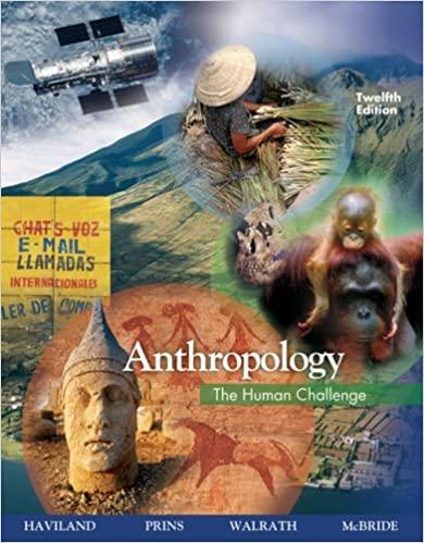 anthropology the human challenge 12th edition william a. haviland, harald e. l. prins, dana walrath, bunny