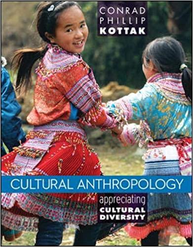 cultural anthropology appreciating cultural diversity 15th edition conrad kottak 0078035007, 9781259150739