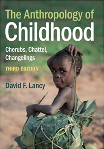 the anthropology of childhood 3rd edition david f. lancy 1108931995, 9781108931991