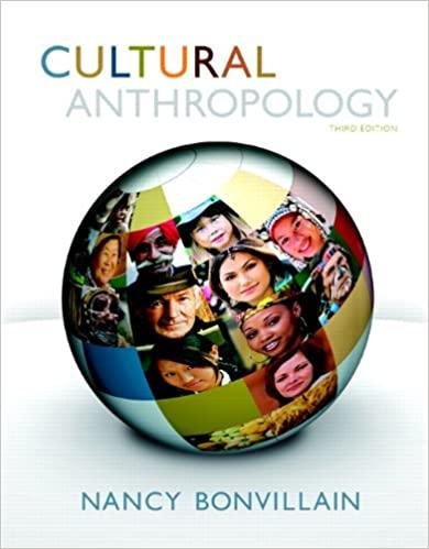 cultural anthropology 3rd edition nancy bonvillain 0205860362, 9780205860364