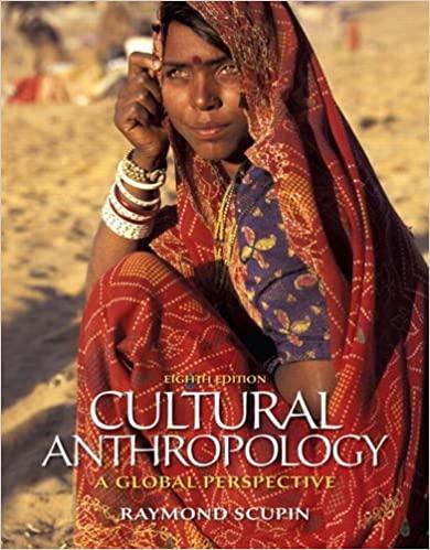 cultural anthropology a global perspective 8th edition raymond scupin ph.d. 0205158803, 9780205158805