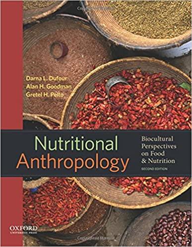 nutritional anthropology biocultural perspectives on food and nutrition 2nd edition darna l. dufour, alan h.