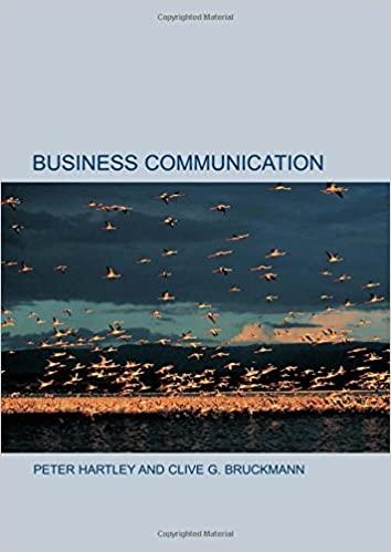 business communication 1st edition peter hartley, clive bruckmann 0415195500, 9780415195508