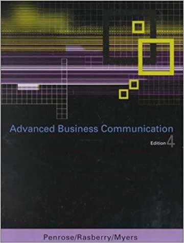 advanced business communication 4th edition jr. penrose john m. 0324037392, 9780324037395