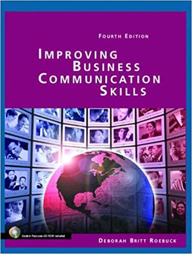 improving business communication skills 4th edition deborah britt roebuck 0131184598, 9780131184596