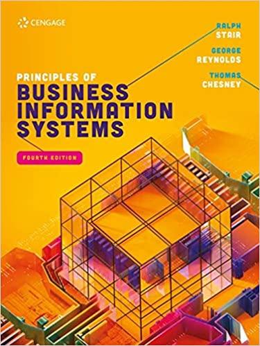 principles of business information systems 4th edition ralph stair, george reynolds, thomas chesney