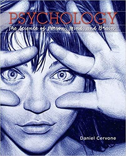 psychology the science of person mind and brain 1st edition daniel cervone, tracy l. caldwell 142922083x,