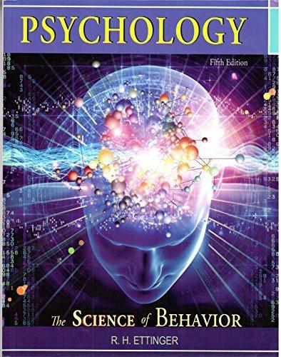 psychology the science of behavior 5th edition r.h. ettinger 1618825798, 9781618825797