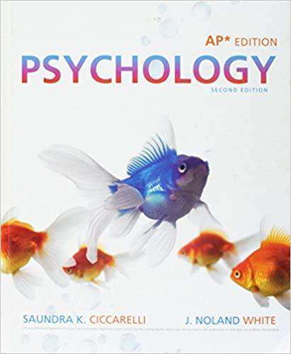 psychology 2nd edition saundra k. ciccarelli, j. noland white, ciccarelli, white 0205786170, 9780205786176