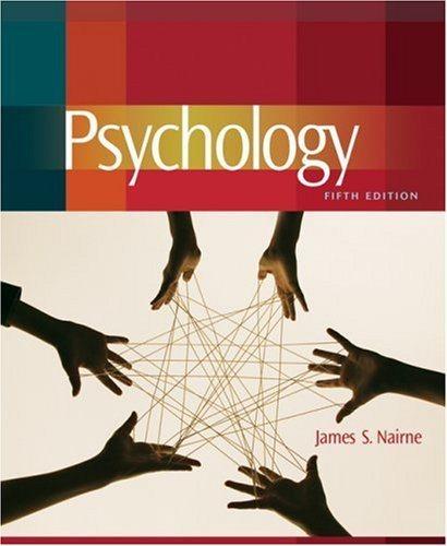 psychology 5th edition james s. nairne 0495506117, 9780495506119