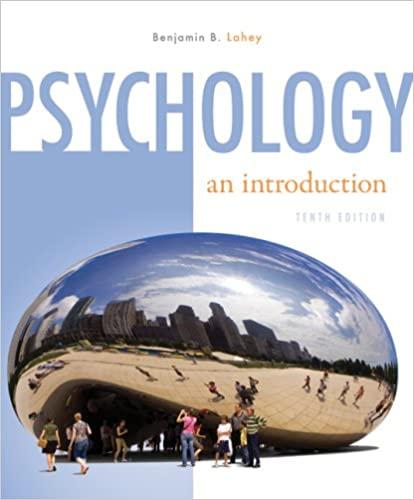 psychology an introduction 10th edition benjamin lahey 0073531987, 9780073531984