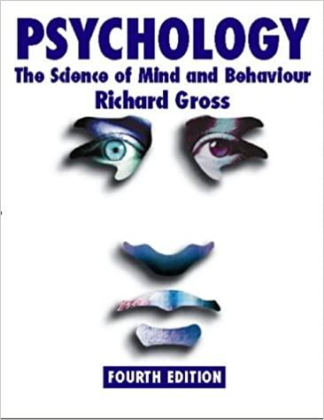 psychology the science of mind and behaviour 4th edition richard gross 034079061x, 9780340790618