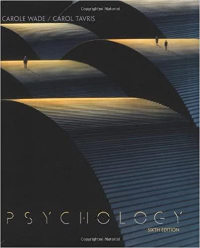 psychology 6th edition carole wade, carol tavris 0321049314, 9780321049315