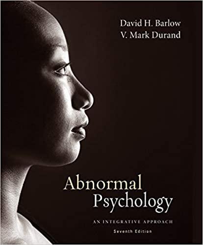 abnormal psychology an integrative approach 7th edition david h. barlow, v. mark durand 1285755618,
