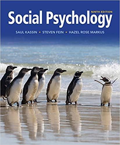 social psychology 9th edition saul kassin, steven fein, hazel rose markus 1133957757, 9781133957751