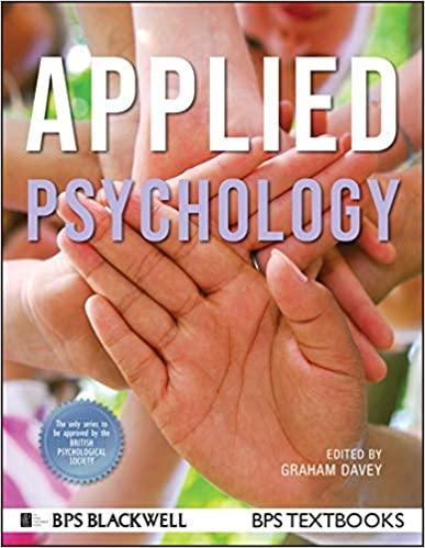 applied psychology 1st edition graham c. davey 1444331213, 9781444331219