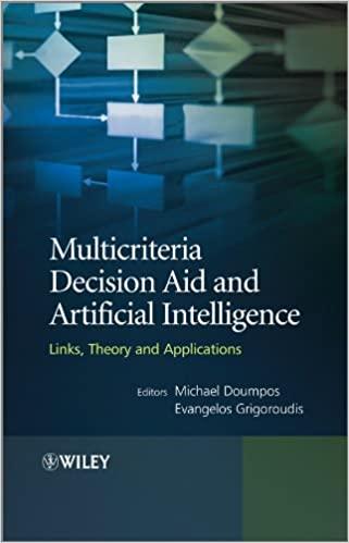 multicriteria decision aid and artificial intelligence links theory and applications 1st edition michael