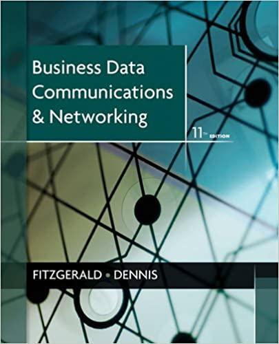business data communications and networking 11th edition jerry fitzgerald 111808683x, 9781118086834