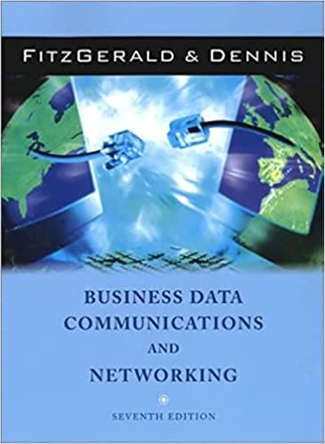 business data communications and networking 7th edition jerry fitzgerald, alan dennis 047139100x,