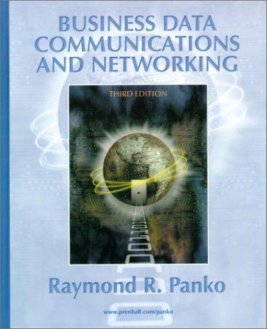 business data communications and networking 3rd edition raymond r. panko 0130882623, 9780130882622