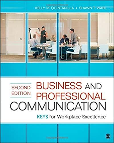 business and professional communication keys for workplace excellence 2nd edition kelly quintanilla miller,