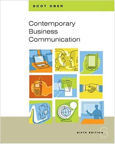 contemporary business communication 6th edition scot ober 0618472525, 9780618472529