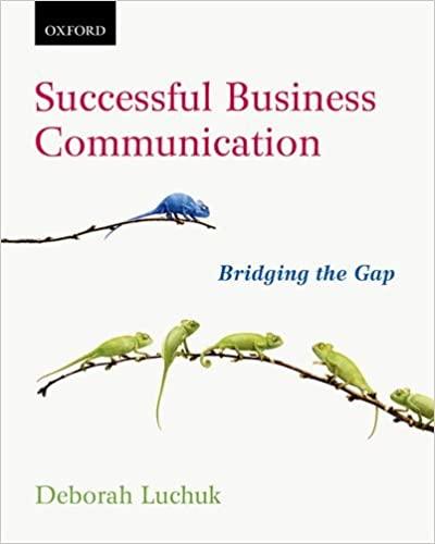 successful business communication bridging the gap 1st edition deborah luchuk 0195446550, 9780195446555