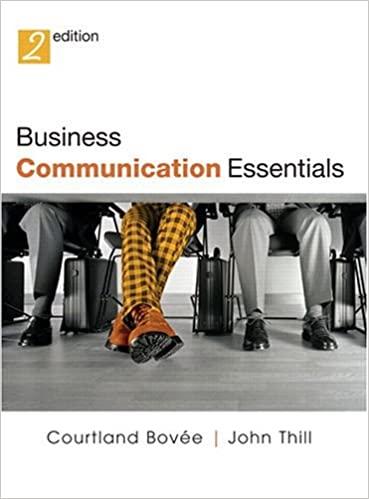 business communication essentials 2nd edition courtland l. bovee, john v. thill 0131679813, 9780131679818